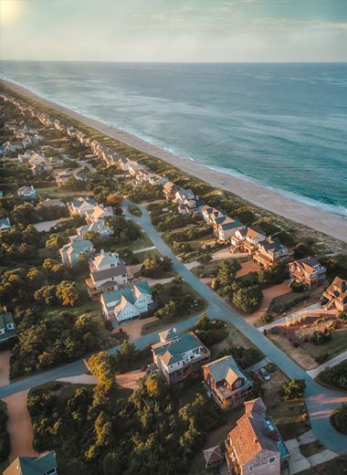 Aerial Photography of Southern Shores North Carolina